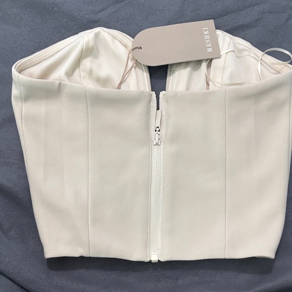 Meshki Dahlia Strapless Deep V Cropped Corset - Picture 5 of 7